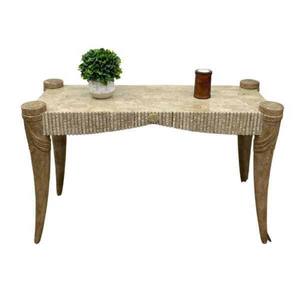 Faux Marble Entryway Table