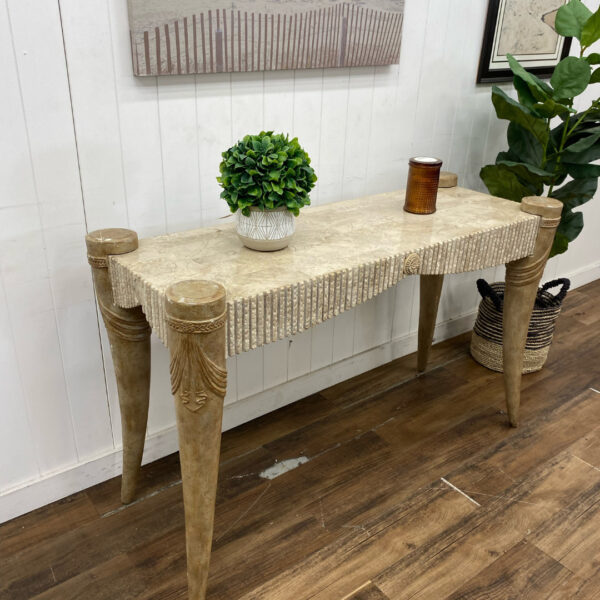 Faux Marble Entryway Table - Image 2