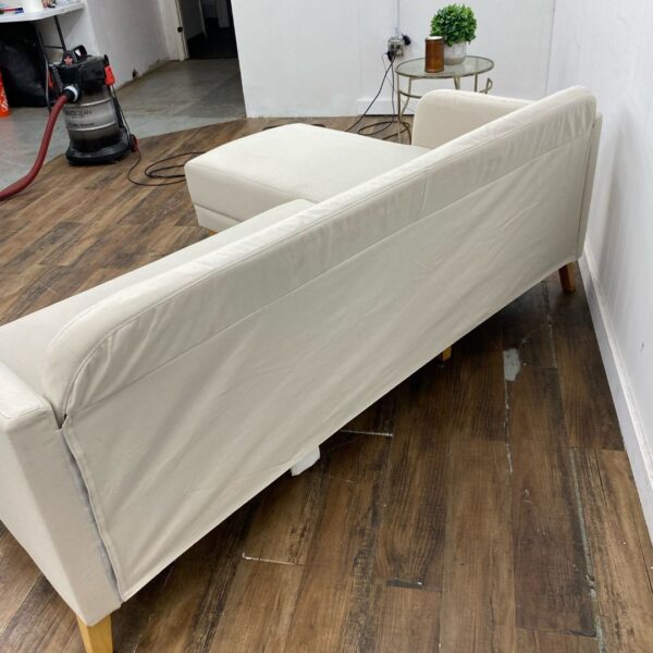 IKEA Furniture Cream Couch w/ Lounge - Image 3
