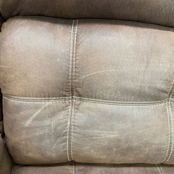 Brown Upholstery Manual Reclining Sofa - Image 5