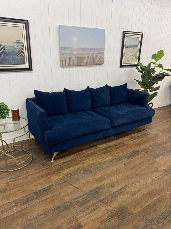 Blue Gus Modern Furniture Sofa - Image 6