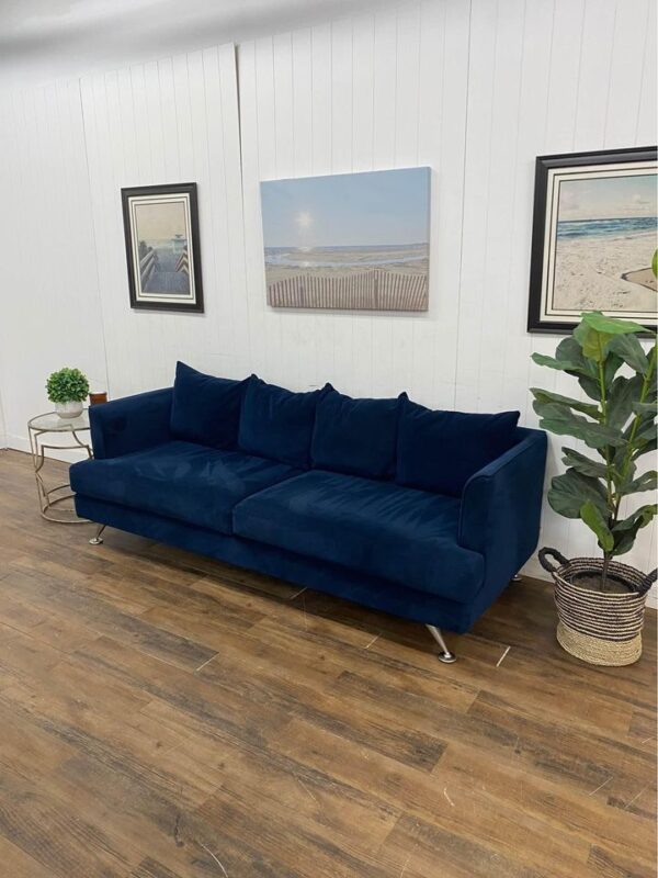Blue Gus Modern Furniture Sofa - Image 4