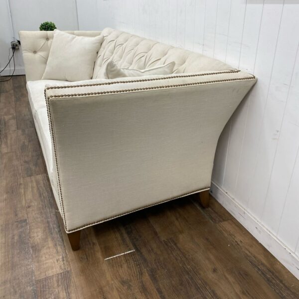 Shelton Ethan Allen Cream Sofa - Image 6