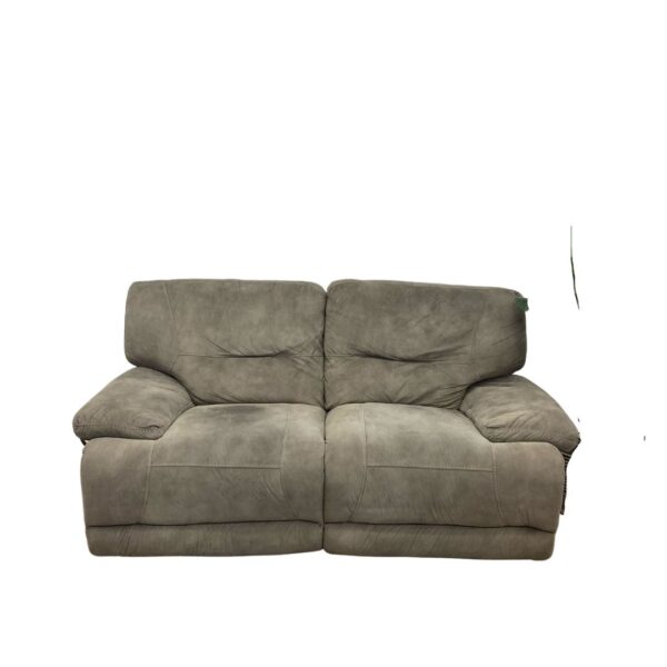 Gray Upholstery Manual Reclining Loveseat