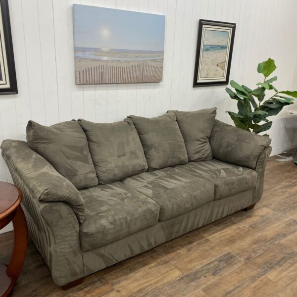 Ashley Furniture Grey 3-Seater Sofa - Image 2