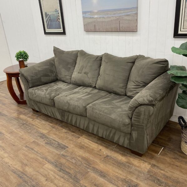 Ashley Furniture Grey 3-Seater Sofa - Image 3