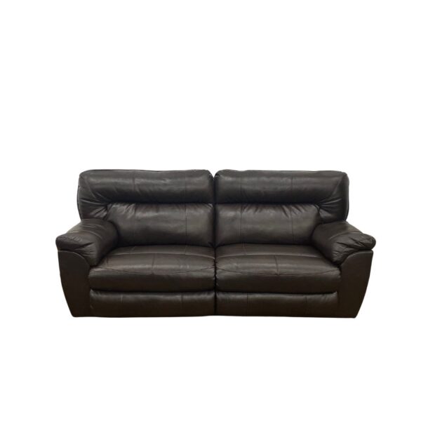 Brown Faux Leather Manual Recliner