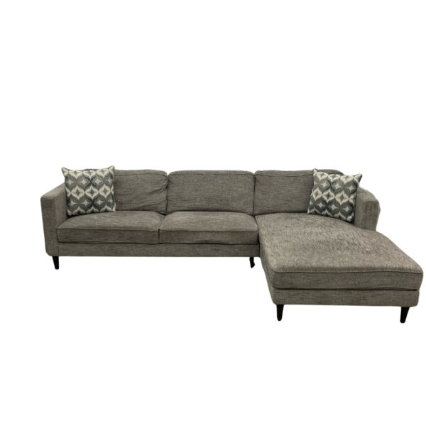 Living Spaces Gray 2-Piece Sectional