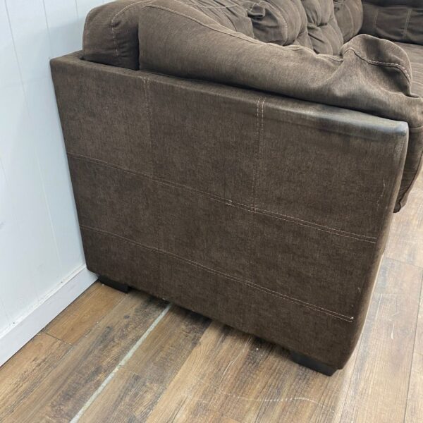 Brown Upholstery Ashley Furniture 2-Piece Sectional - Image 3