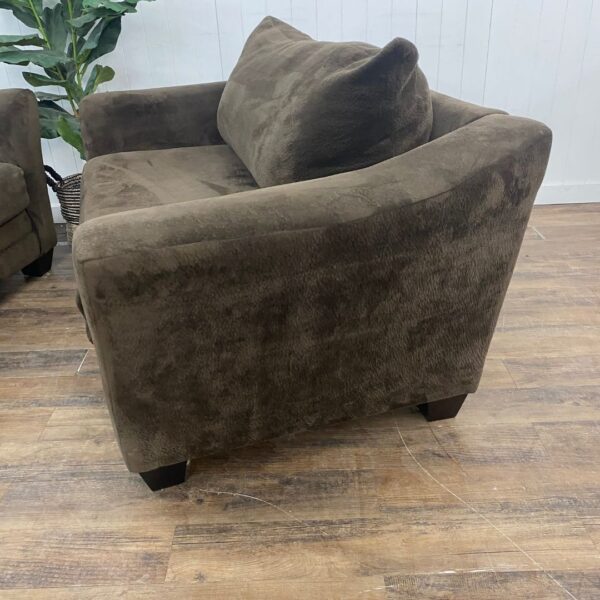 Brown Polyester Fusion Furniture Couch Set - Image 3