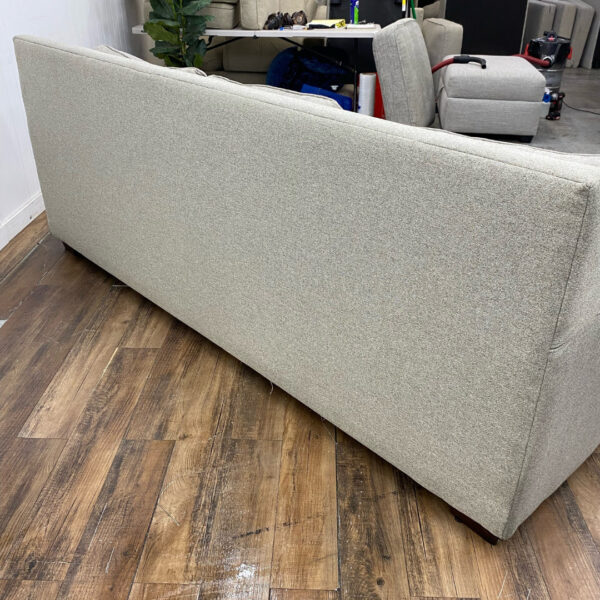 Fusion Furniture Nailhead Gray Sofa - Image 6