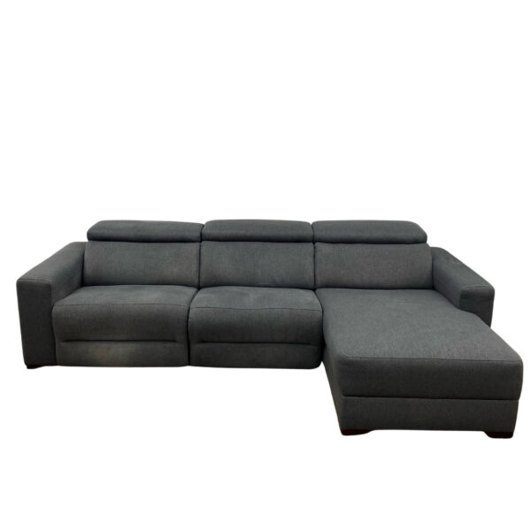 Jason Furniture Grey Electric Reclining Sectional