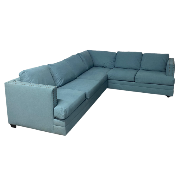 Blue L-Shaped Sectional