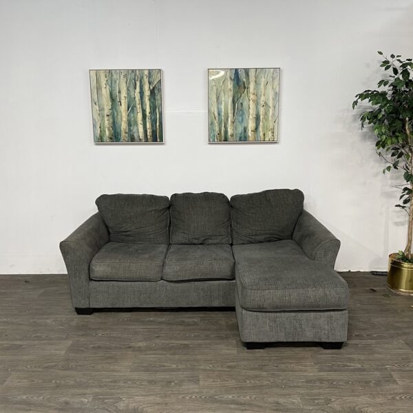 Gray Reversible Chaise Sofa
