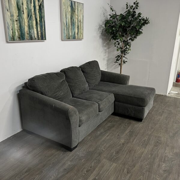 Gray Reversible Chaise Sofa - Image 2