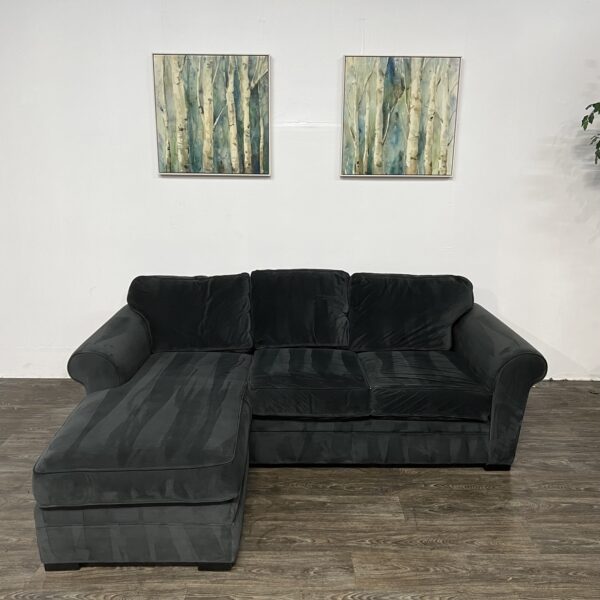 Gray Reversible Chaise Sofa
