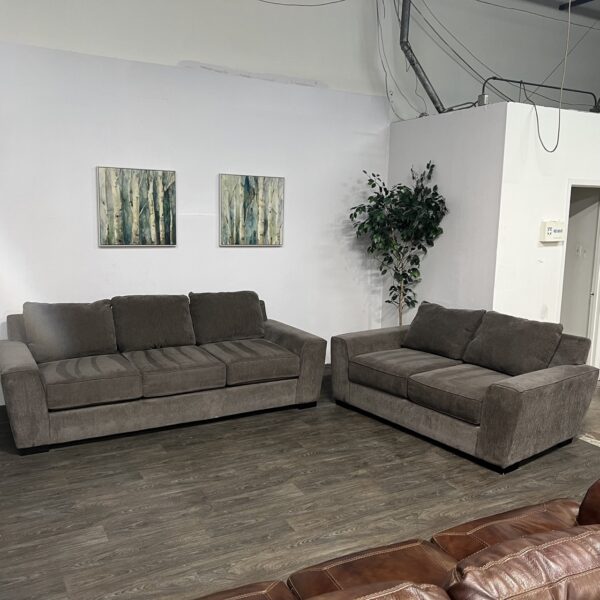 Living Spaces Couch & Loveseat Set