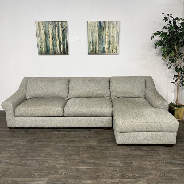 Havertys Gray Chaise Sectional