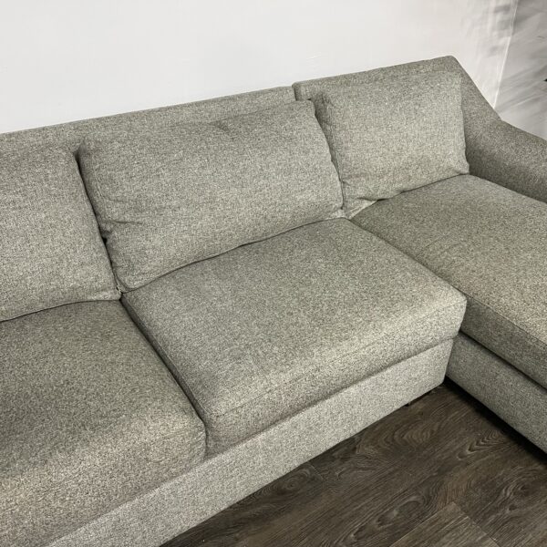 Havertys Gray Chaise Sectional - Image 5