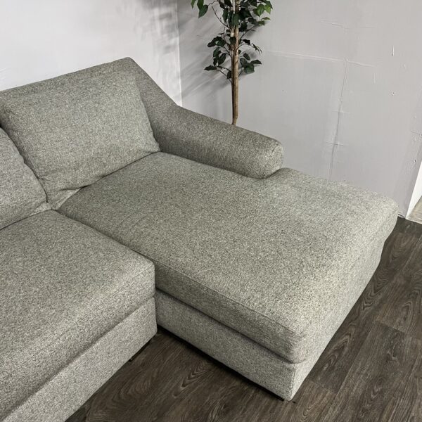 Havertys Gray Chaise Sectional - Image 6