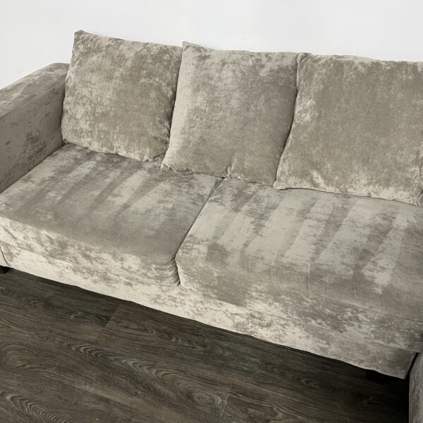 Suede Gray 2-Piece Sectional - Image 5