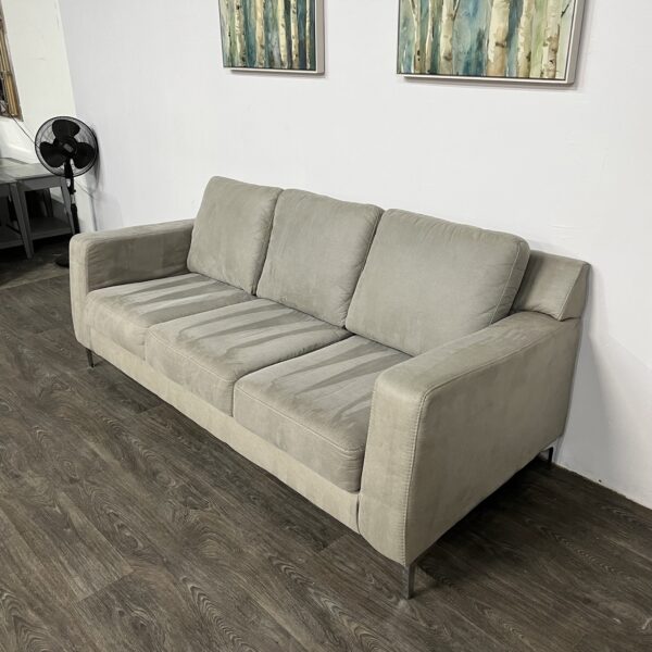 Gray Modern 3-Seater Sofa - Image 3