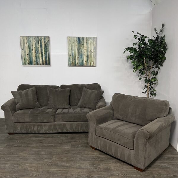 Havertys Gray Sofa & Chair Set