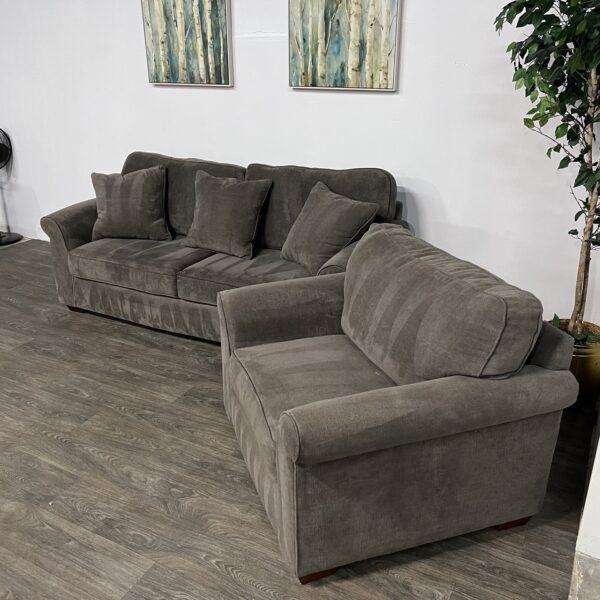 Havertys Gray Sofa & Chair Set - Image 2