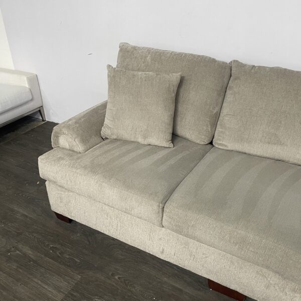 90" Light Brown 3-Seater Sofa - Image 6