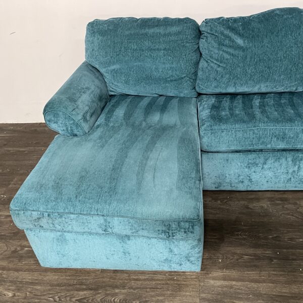 Blue 2 Pc Sleeper Sectional - Image 3