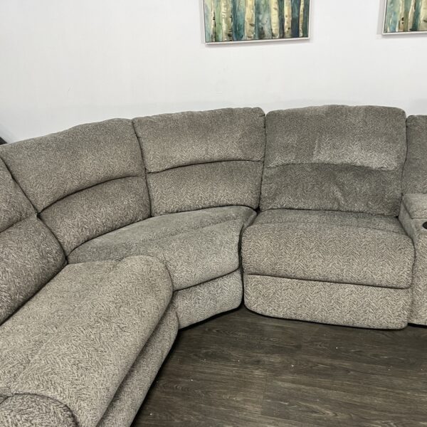 Gray Power Recliner Sectional Couch - Image 7