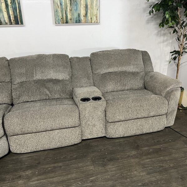 Gray Power Recliner Sectional Couch - Image 8