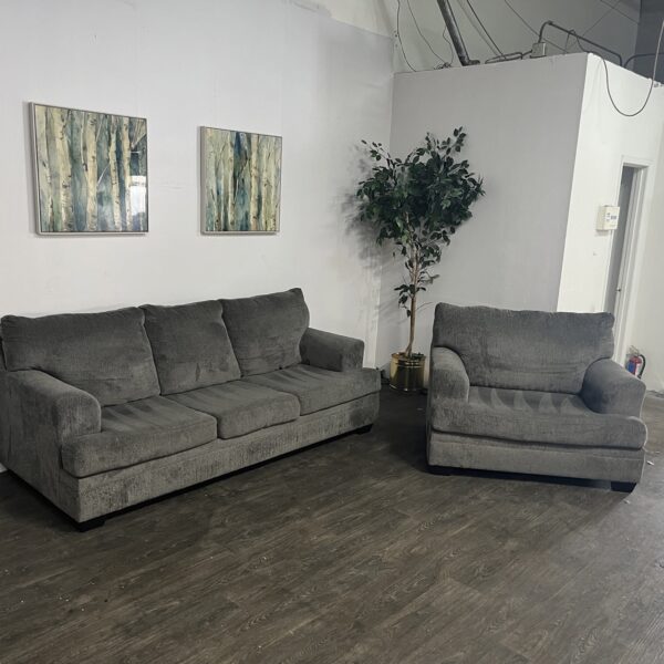 Nebraska Gray Couch + Chair - Image 2