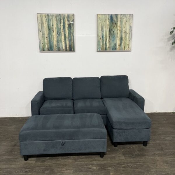 Reversible Chaise Sofa + Ottoman