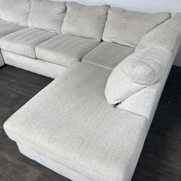 Ashley Furniture Cream Sectional Couch - Image 4