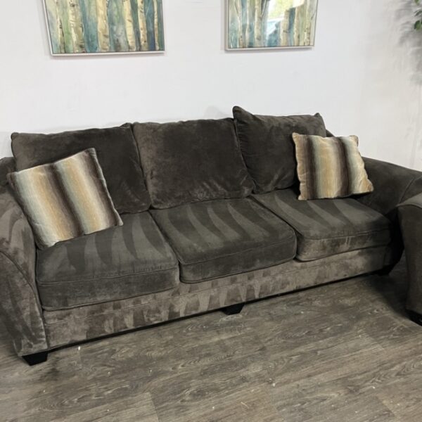 Chocolate Brown Couch Set - Image 3
