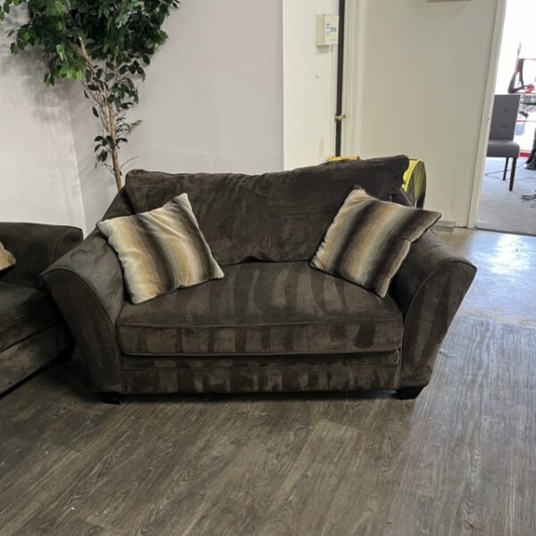 Chocolate Brown Couch Set - Image 4