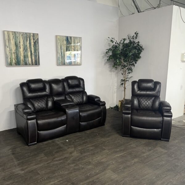Power Recliner Couch + Chair Set