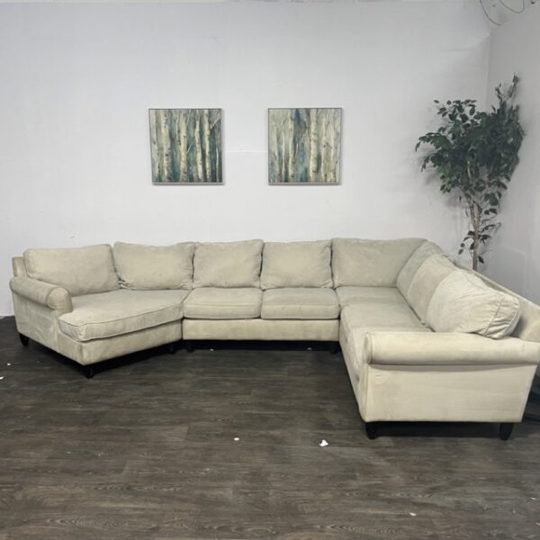 Havertys Beige 3 Pc Sectional
