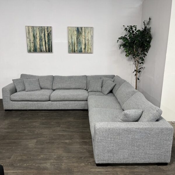 Weirs Gray 3 Pc Sectional