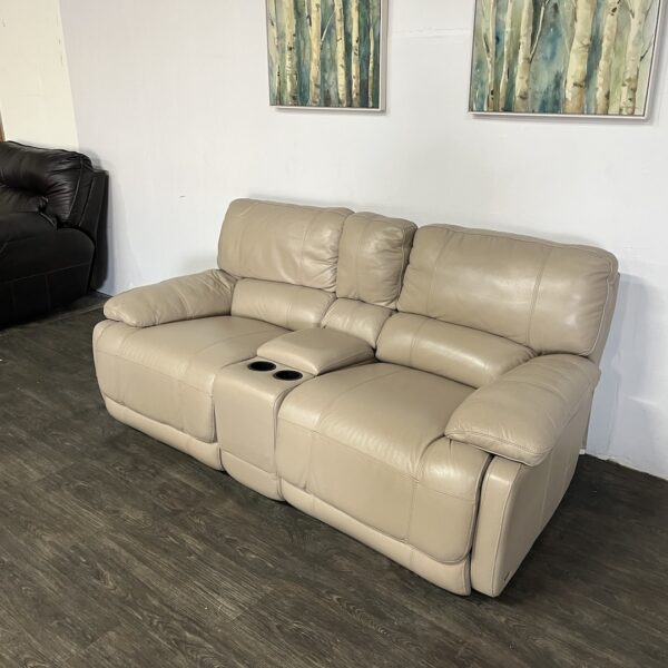 Leather Manual Recliner Sofa - Image 3
