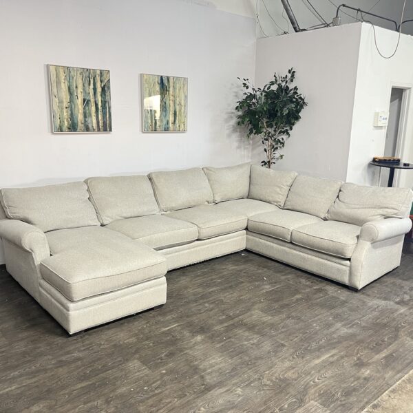 Gray 3 Piece Sectional Couch - Image 2