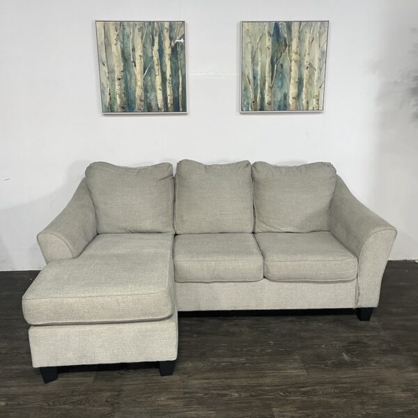 Gray Reversible Chaise Sofa
