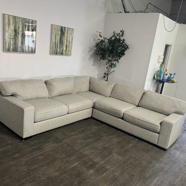 Gray 3 Piece Corner Sectional - Image 3