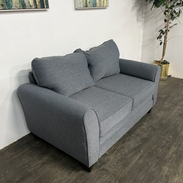 Gray/Blue Loveseat - Image 2