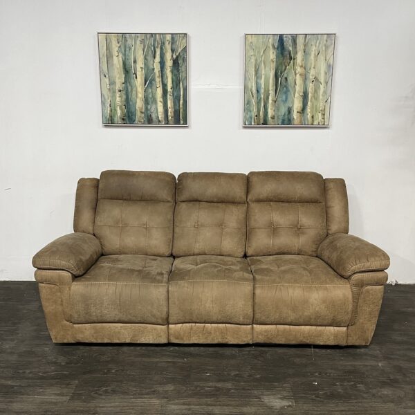 Brown 3 Seat Recliner Sofa