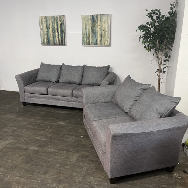 Ashley Furniture Gray Sofa Set - Image 3