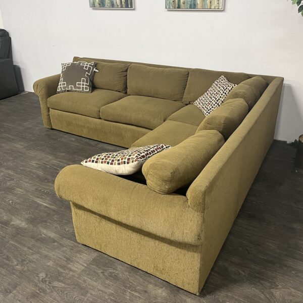 Brown 2 Pc Sectional Couch - Image 2