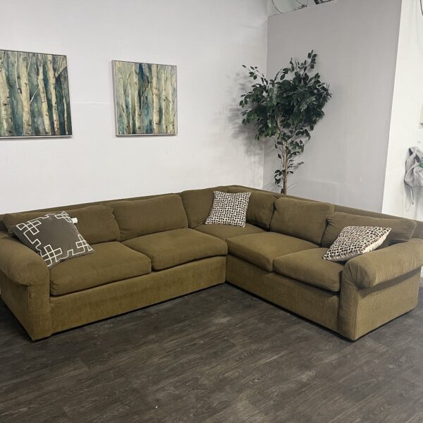 Brown 2 Pc Sectional Couch - Image 3