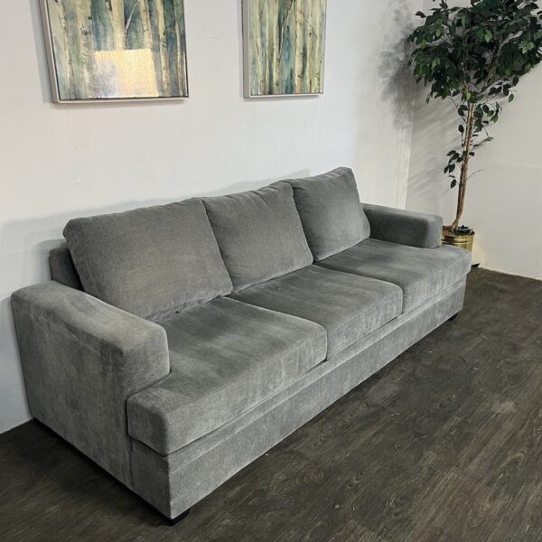 Gray 3 Seat Sofa - Image 2